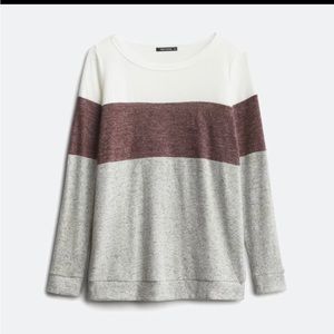 Pink Clover Colorblock Knit Top